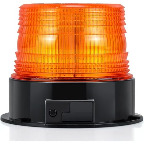 Orangefarbene LED-Warnleuchte, magnetisches Blinklicht, für Fahrzeuge mit Zigarettenanzünderbuchse