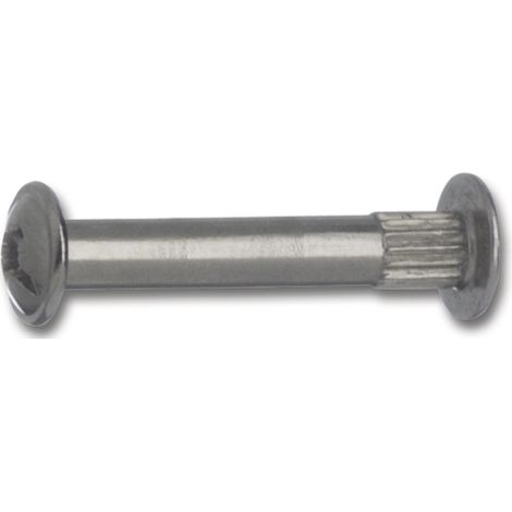Verbindungsschrauben 200 Stück Möbelverbinder M4 Gewinde mit Hülse Zink vernickelt Holzdicke: 30-40 mm Kreuzschlitz