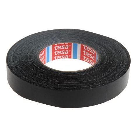 Ruban adhésif 4651 Tesa, Noir, Tissu, 25mm x 50m, 3,3 N/cm ( Prix pour 1 )