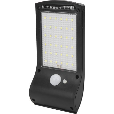 36-LED-Solar-Wandleuchte mit Bewegungsmelder für den Außenbereich, geeignet für Garage und Garten (1/5)