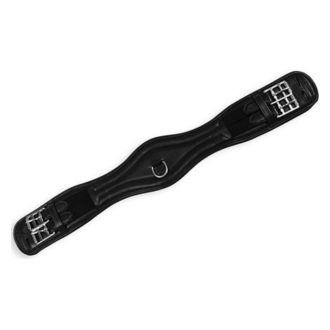 75 cm, Noir: Sangle de dressage en cuir et boucles en acier inoxydable