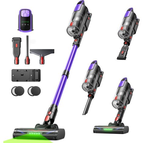 BUTURE VC100 Aspirateur Balai sans Fil - 48 kPa/500W - Filtration Efficace-Anti Emmêlement - Autonomie 55 min - Batterie Amovible
(1/5)