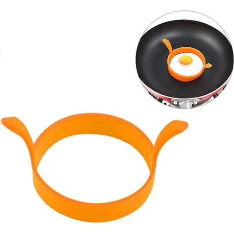 Cercles à œufs en silicone pour faire frire les œufs et pour une cuisson antiadhésive. (1/3)