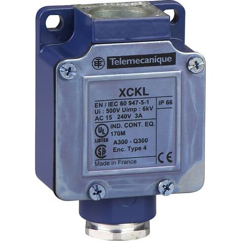 ZCKL - Corpo interruttore di posizione - 1 contatto normalmente chiuso + 1 contatto normalmente aperto - azione brusca - 1 pressacavo PG13 incorporato - ZCKL1