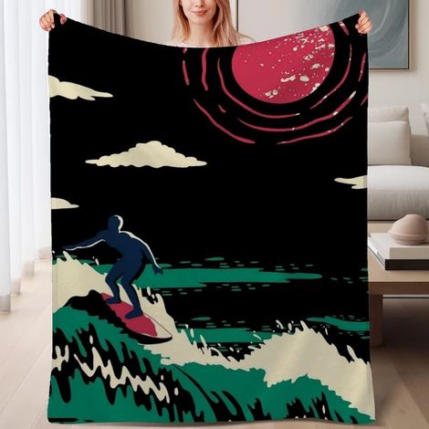 Couverture de lit en polaire chaude et douce, légère, cadeau pour hommes et femmes,6080 pouces (1/4)