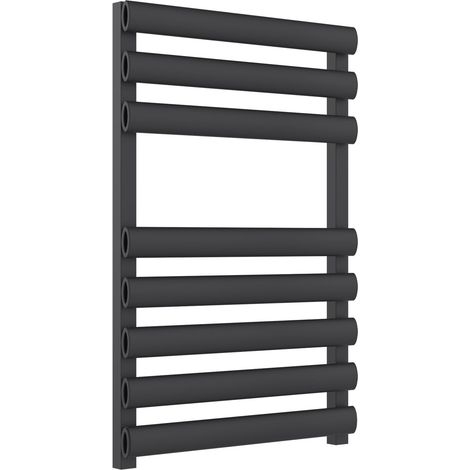 Reina Veroli Designer Heated Towel Rail 750mm H x 480mm W Anthracite (1/3)