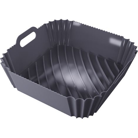 Inserto in silicone per friggitrice ad aria, quadrato, friggitrice ad aria, teglia da forno da 18 cm (1/4)
