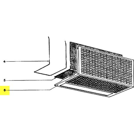 Grille de filtre pour HOTTE SCHOLTES - C00126807