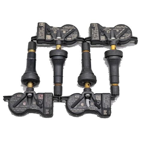 (4 pièces) 4PCS Compatible avec JEEP COMPASS 2018-2024 Capteurs de pression des pneus 433 MHz pour véhicule JEEP TIRE Capteurs de pression d'air 68313387AB 68313387AA (1/5)