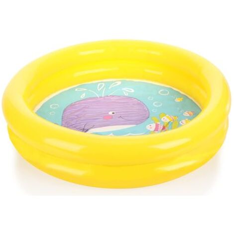 Piscine pour enfants - Piscine gonflable ronde pour enfants - Mini piscine à 2 anneaux pour balcon, terrasse et jardin - Piscine pour enfants (1/5)