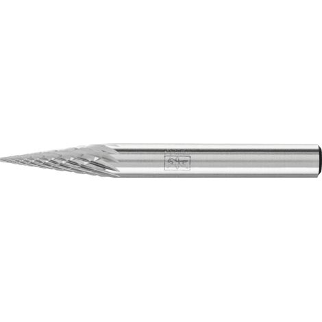 PFERD Hartmetall Frässtift Spitzkegel SKM Ø 06x18 mm Schaft-Ø 6 mm Z4 universal mittel fein (1/5)
