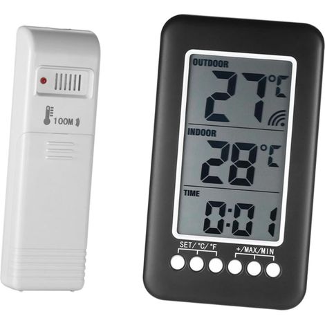 Digitales Kabelthermometer für Innen und Außen mit