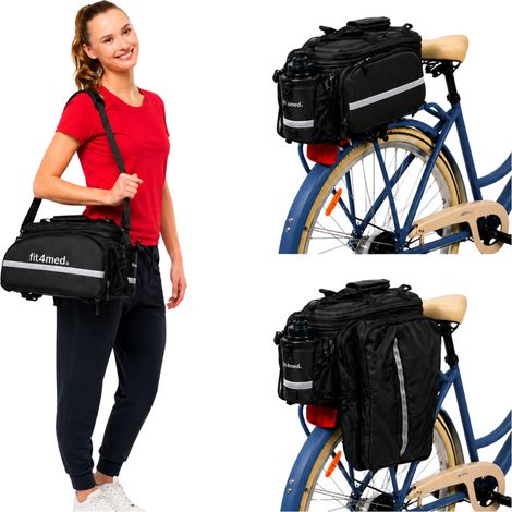 Fahrradtasche für den Heckkoffer mit Fächern, wasserdicht, faltbar, 35 l
