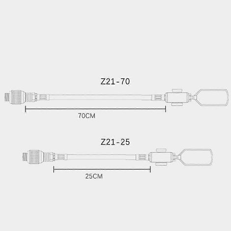 Adaptateur de brûleur à gaz de camping 19,7 po/39,4 po, tube d'extension, convertisseur de fournaise de type tube - 25 cm (1/4)
