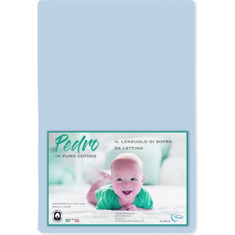 DRAP au-dessus de PEDRO pour LIT BÉBÉ TOUTES LES COULEURS Bleu clair (1/5)