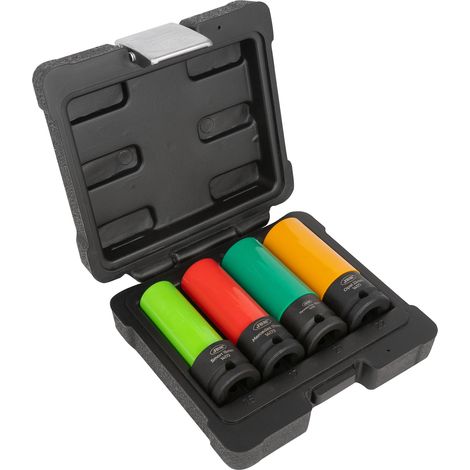 Set de 4 vasos de impacto de ½" para llantas de aleación JBM53587