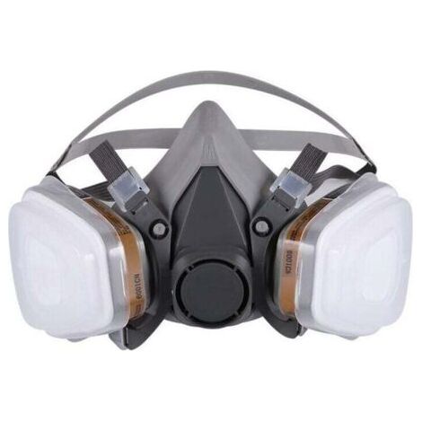 Masque de Protection Respiratoire Réutilisable Anti poussière Anti gaz avec Filtres (1/4)