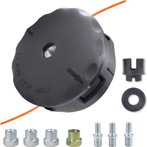 Tête de coupe pour débroussailleuse - Accessoire avec système Tap & Go M10 x 1,25 - Bobine de fil universelle (1/4)