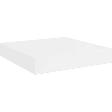 Maison Exclusive - Schweberegal Hochglanz-Weiß 23x23,5x3,8 cm MDF