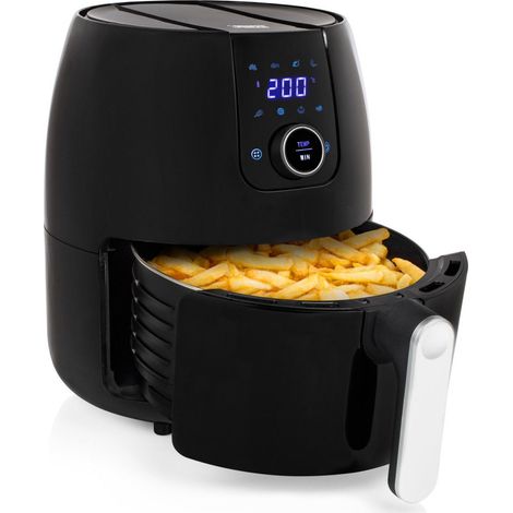 Digitale XXL Heißluftfritteuse 8 Programme frittieren ohne Öl 4,5Ltr 1500 Watt