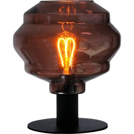 Lampe de table Porto avec boule en verre rouge - 4711-05-05-03-1 (1/2)