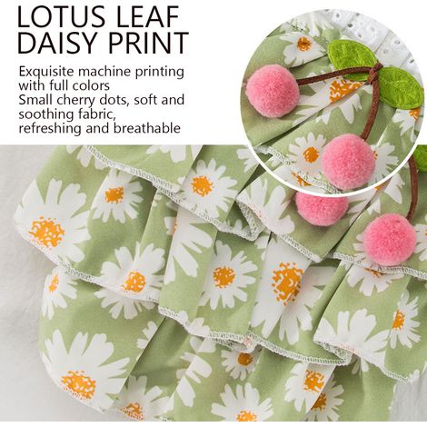 1 robe pour chien, robe de princesse fleurie, jupe en fil multicouche, robe légère pour animaux de compagnie, pour chiens et chats (1/5)