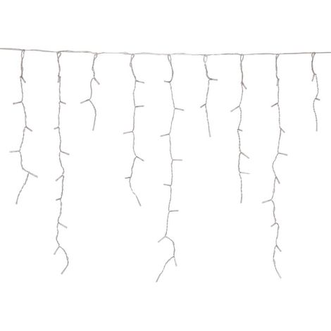 Rideau lumineux stalactite d'extérieur L. 500 cm 300 LED blanc froid 13 fonctions sur secteur - Feeric lights & christmas (1/5)