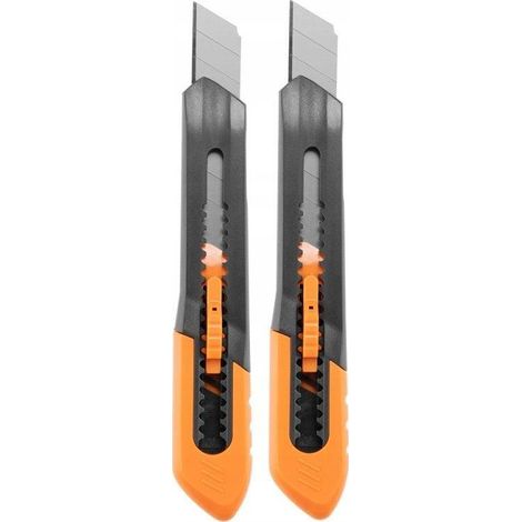 Couteau utility Bradas Taper PVC 18 mm acier 2 pièces (1/2)