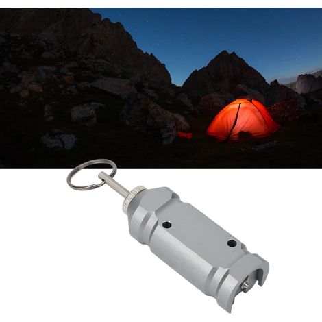 Camping-Alarm-Auslöser, Sicherheitsdraht-Auslöser, Perimeter-Alarm, anthrazitgrauer Stahlnadel-Ligaturdraht (1/5)