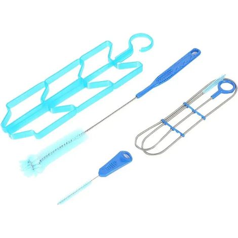 (comme illustré) Kit de nettoyage de poche à eau 4 pièces, brosse multifonction pour tube de poche à eau, outils de camping en extérieur pour poches à eau
