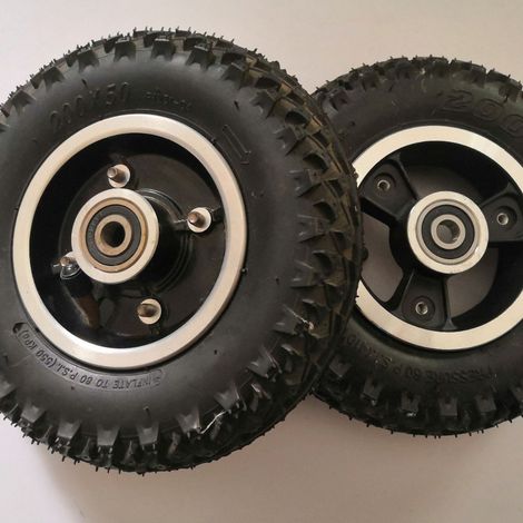 8-inch electric scooter with 200x50 all-terrain pneumatic wheels and tires (1/4)
