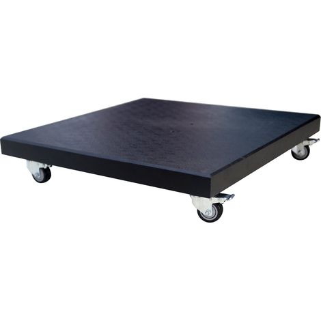 Axi Pied De Parasol Avec Roulettes En Granit, Noir  Socle, Base Mobile Avec Freins Pour Jardin / Terrasse  Convient Aux Parasols Suspendus Jusqu'À 3 X 3 M  90 Kg