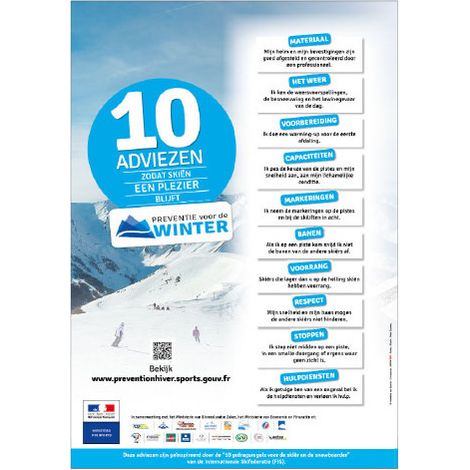 PANNEAU 3 CONSEILS POUR LA MONTAGNE (H0361) - Adhésif - 150 x 210 mm