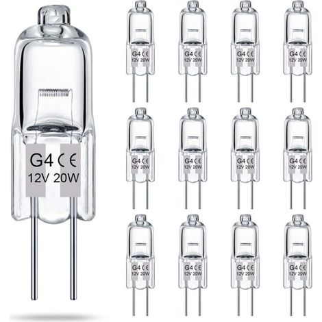 Packung mit 14 G4 klaren 2-Pin-Halogenlampen, 12V, 20W, JC T3 Zwei-Pin-Sockel, dimmbar, warmweiß 2700K, für die Landschaftsbeleuchtung.