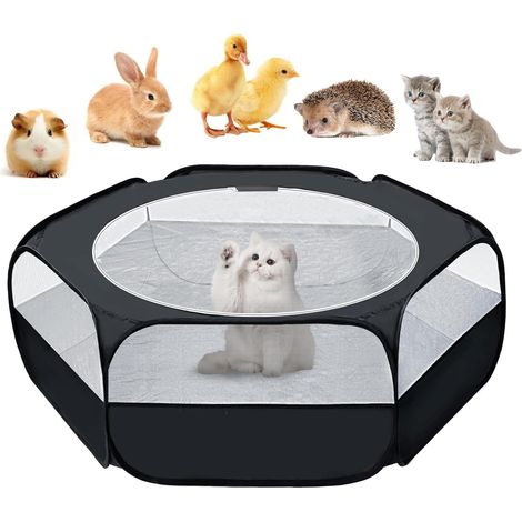 Enclosure Pour Animaux - Playpen Maille Respirant 120 cm - Pour Intérieur Et Extérieur - Pliable Et Portable - 1 Pièce