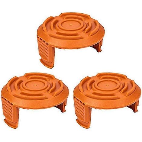 Lot de 3 capuchons de bobine compatibles pour tondeuses Worx WG150, WG151, WG163 et G165 (WA6531) (1/5)