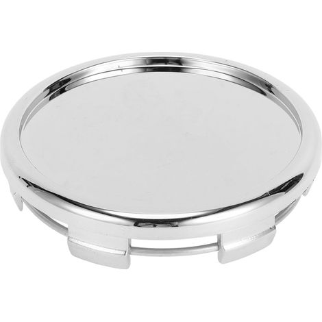 Cache-Moyeu De Roue Argent 1 Pc Pour Voiture En Plastique Pour SUV, Pour Caravanes, Pour Camions, Id 64Mm/2.52", Longueur De Clip 5Mm/0.20", Protection Rouille (1/5)