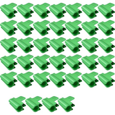 Lot de 40 clips pour serre de jardin, clips pour tube d'ombrage de jardin, accessoires en tissu d'ombrage (11 mm) (1/5)