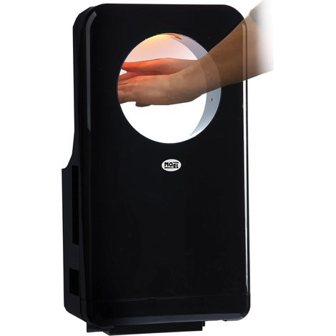 Asciugamani Elettrico con Fotocellula 1450W Moel Black Hole Nero (1/2)