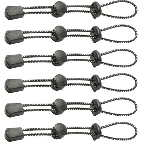 Schneesteigeisen,Rutschfeste Sohlen,6-teiliges elastisches Kordelsystem,verstellbare Befestigungskordeln für Wanderstöcke,Schwarz (1/2)
