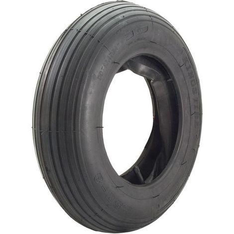 Pneu agraire pour brouette 350 x 8 – 4 plis – Livré avec chambre à air – Pour terrains accidentés