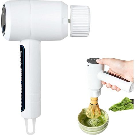 Fouet à matcha électrique latte cappuccino thé vert crème œufs pâte gâteau nettoyage facile (1/2)