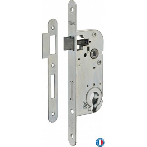 Thirard – Serrure encastrable pour porte d'entrée – Cylindre en acier – Axe 40 mm – Mécanisme à 1 tour – Compatible avec cylindres profilés