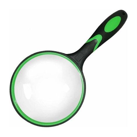Lupe, 10-fache Vergrößerung, 100-mm-Leselupe (groß), 10-fache Leselupe, 10-fache Leselupe, Kinderlupe (10-fach vergrößert), 10-fache Vergrößerung, Lupe mit weichem, rutschfestem Gummigriff (1/5)