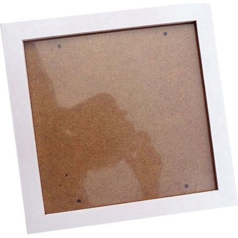 5X Square Cadre Photo Mural en Bois de Pin Épais Cadre Photo (Blanc, 6 Pouces) (1/3)