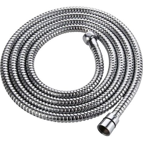 m Duschschlauch, verdrehsicherer Edelstahl-Duschschlauch, Chrom-Finish, Duschzubehör, universeller Badezimmer-Sanitärschlauch (1/4)