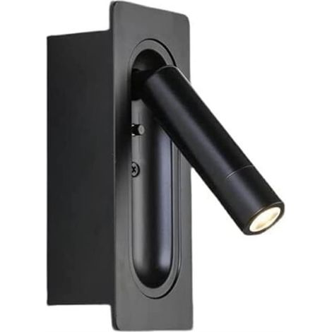 Lamp à Pied Lit de Lecture LED Minimaliste 350° Rotable 90° Pliable pour Chambre de lit,Salle de Bain ou Salle de séjour (1/5)