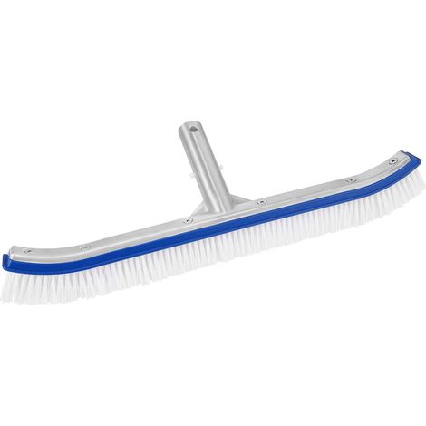 Brosse de nettoyage pour piscine, 45 cm, en aluminium, pour les parois, le fond, les marches et le carrelage, utilisation manuelle dans les spas, les lacs, les fontaines et les baignoires.-AquaForge (1/5)