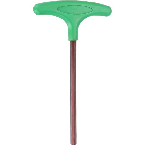 T-Handle Hex Key Wrench 10 mm Metric S2 Steel T-Key Green (1/5)