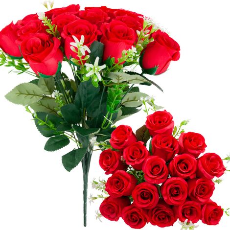 CV31493-4 Strauß mit 18 Rosen „Rosen wie das Leben“ – wunderschöne Rosen in einem dekorativen, dichten Strauß (1/5)